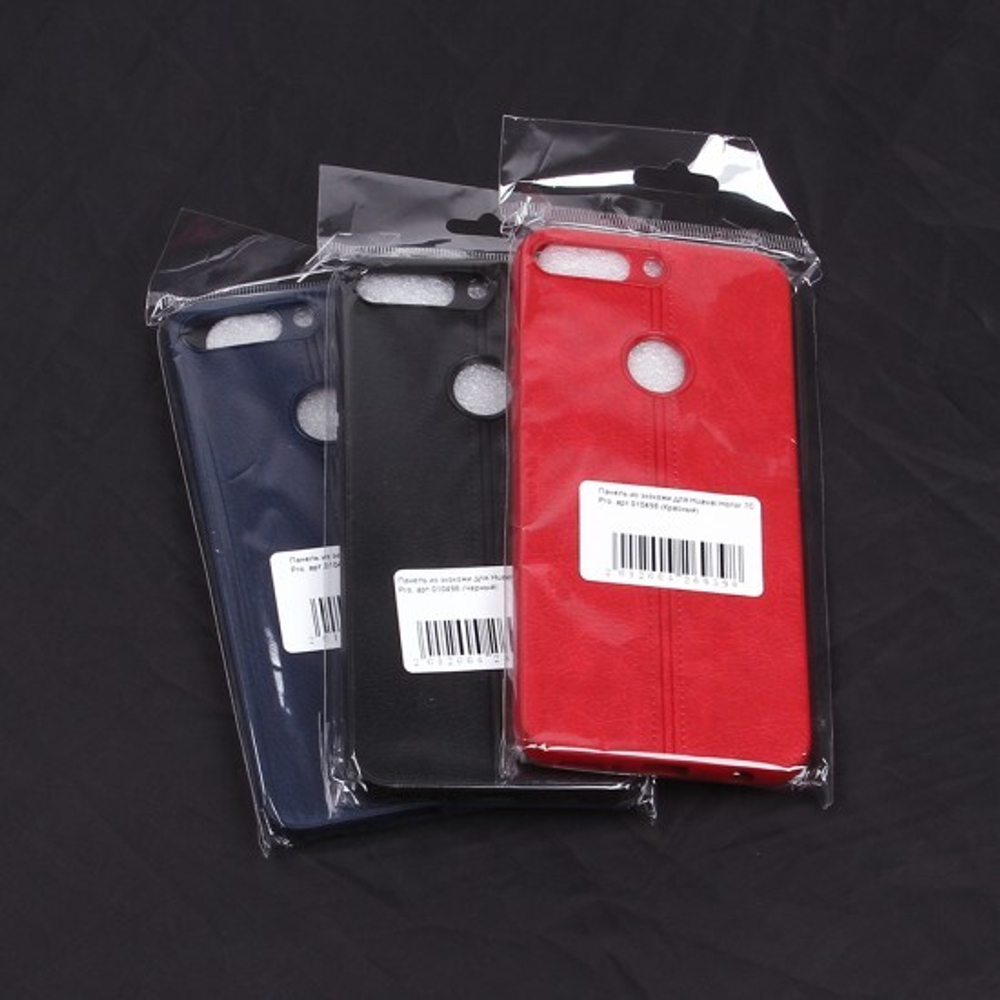 Панель из экокожи для Huawei Honor 7С Pro/Y7 Prime (2018), 010498 Красный