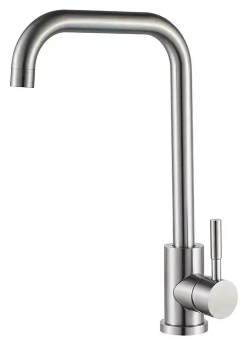 Смеситель для кухни высокий с гайкой L4998-4 LEDEME