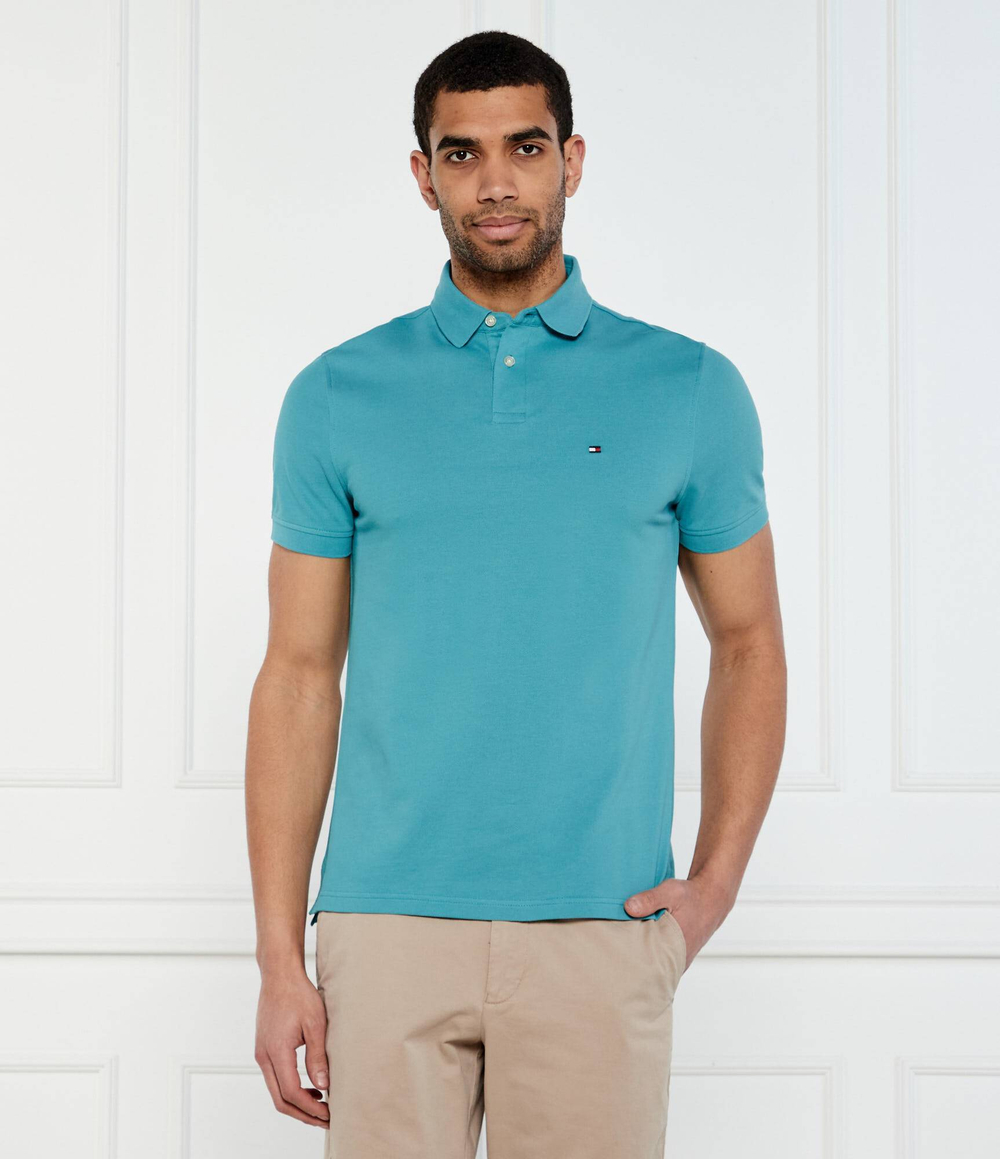 Поло 1985 Tommy Hilfiger - бирюзовый(MW0MW17770)