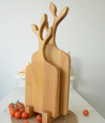 Набор из двух досок с ручкой-веточкой с подставкой.