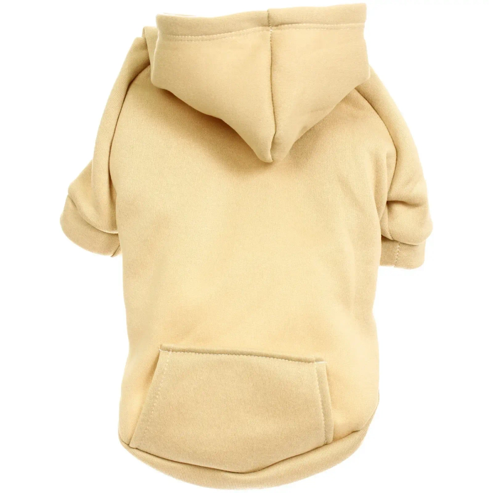 Кофта - толстовка для мелких пород собак «BRO Style», цвет молочный, р M (на флисе)