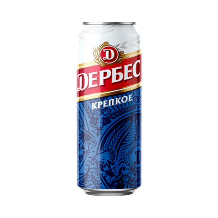 Пиво Дербес крепкое 0,45 л ж/б