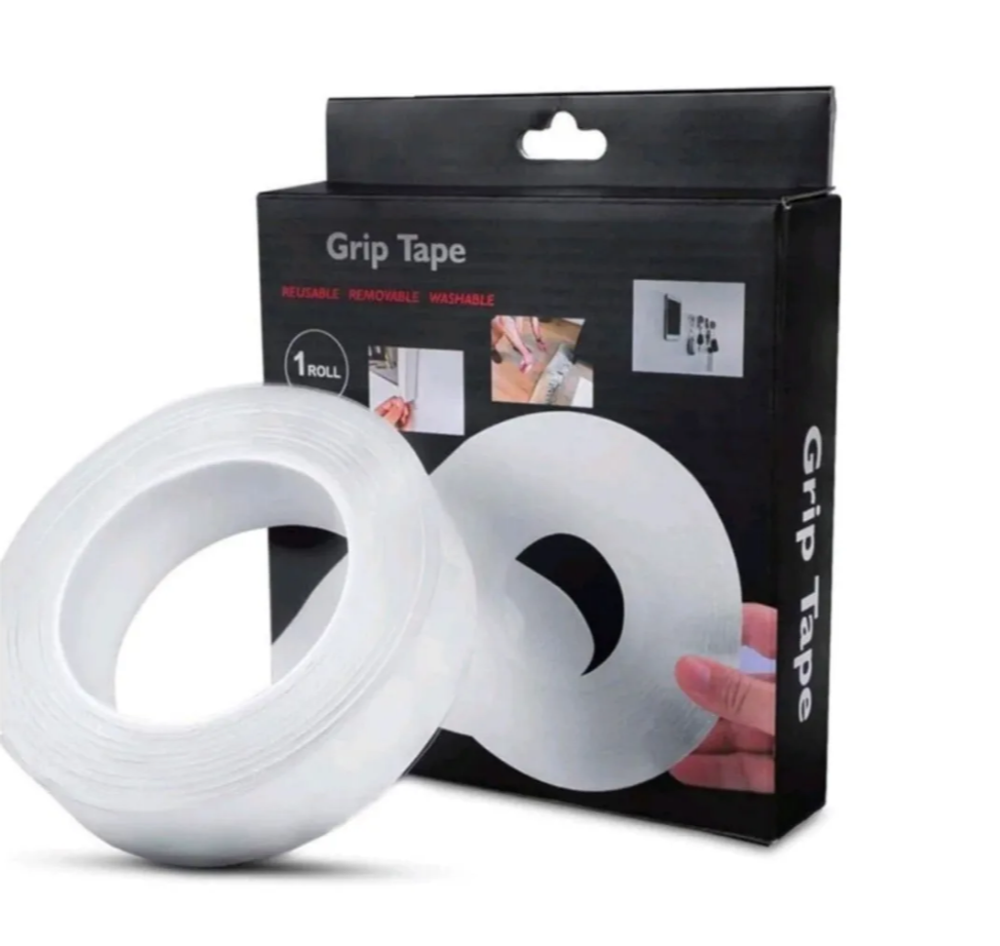 Нано-лента, скотч, многоразовая, прозрачная двухсторонняя 30 мм 1 мм 3 м