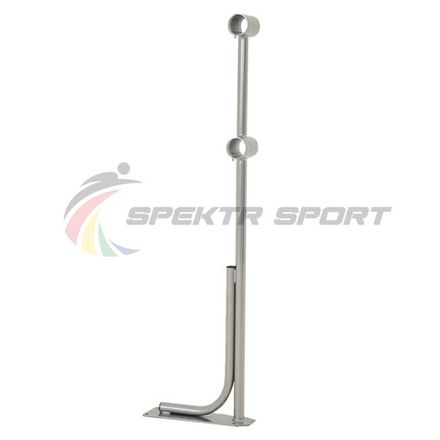 Стойка напольная хореографического станка Батман Classic двухрядного (нерж. сталь)