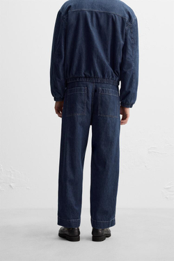 ZARA ДЖИНСЫ WIDE LEG, СИНИЙ