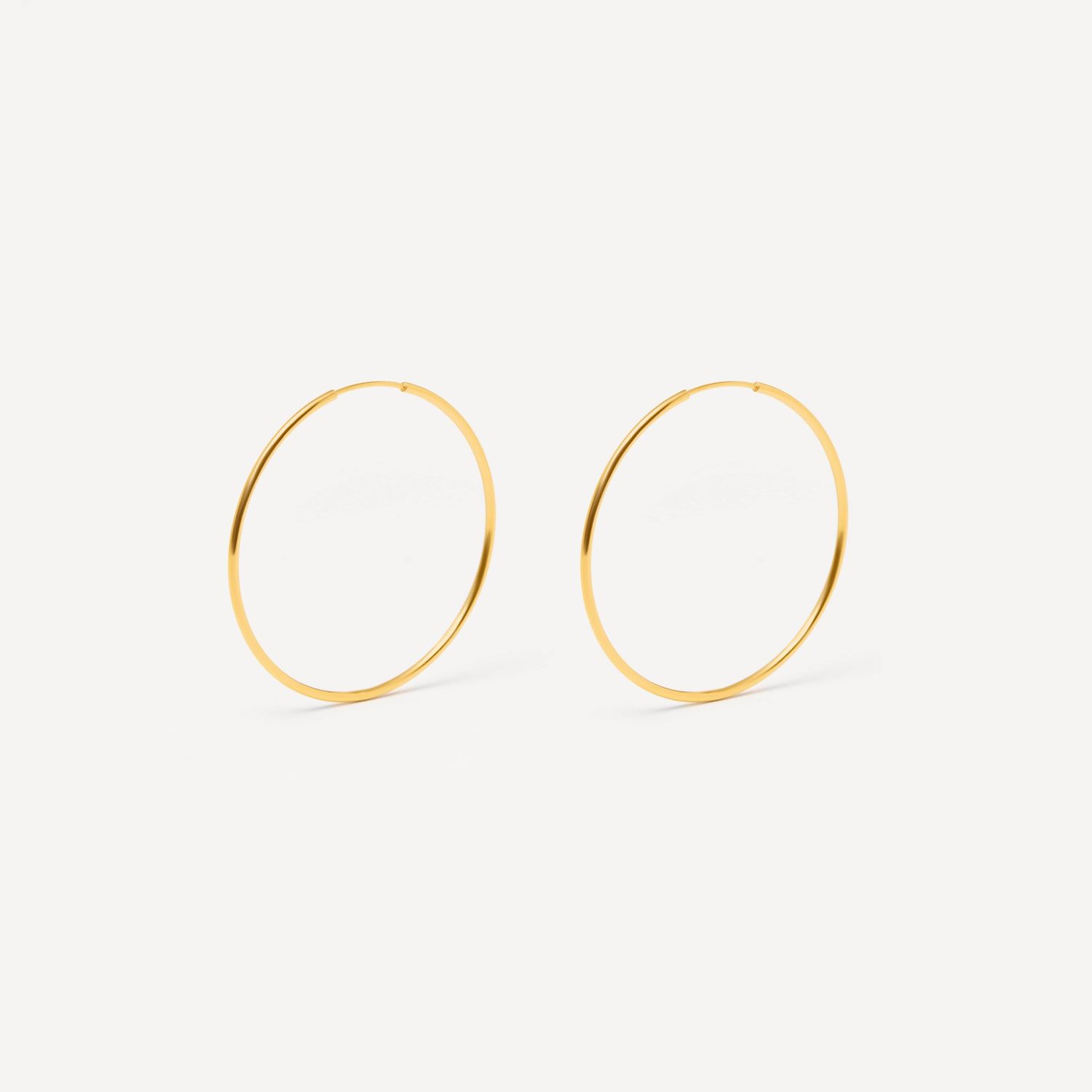 Серьги Wide Gold Congo - 4.5 cm