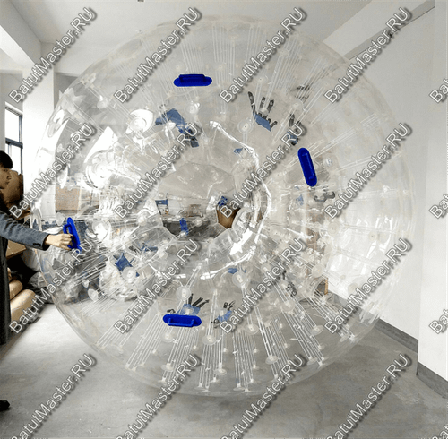 Зорб ТПУ "Капля", усиленные сиденья, диаметр 2.5 м