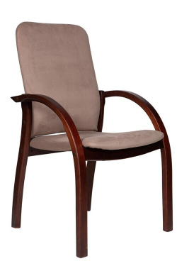 Стул для посетителей ДЖУНО ЛЮКС (ткань, кожа, экокожа)