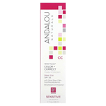 Andalou Naturals, 1000 Roses, CC, тон и коррекция, для чувствительной кожи, SPF 30, легкий загар, 58 мл (2 жидк. унции)
