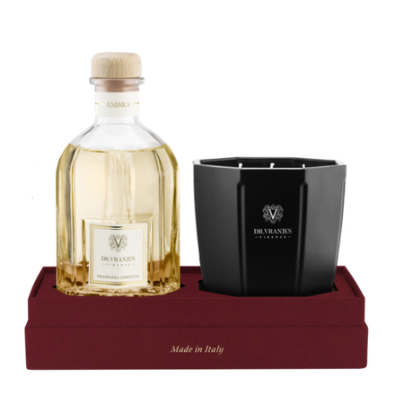 Dr. Vranjes Ambra диффузор 500 мл со свечой 500 г (аромат амбра)