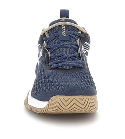 Мужские кроссовки теннисные Lotto Raptor Hyperpulse 100 III SPD - indigo blue/all white/irish beige