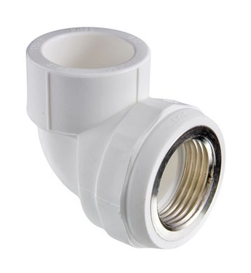 Угольник комбинированный Valtec 25х3/4" ВР с внутренней резьбой полипропиленовый (VTp.752.0.02505)