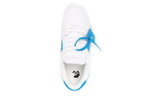 OFF-WHITE Out of Office leather casual fashion sneakers for men and women with the same style of white and blue