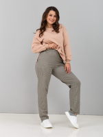 Брюки Б-032/гусинаялапка-коричневая