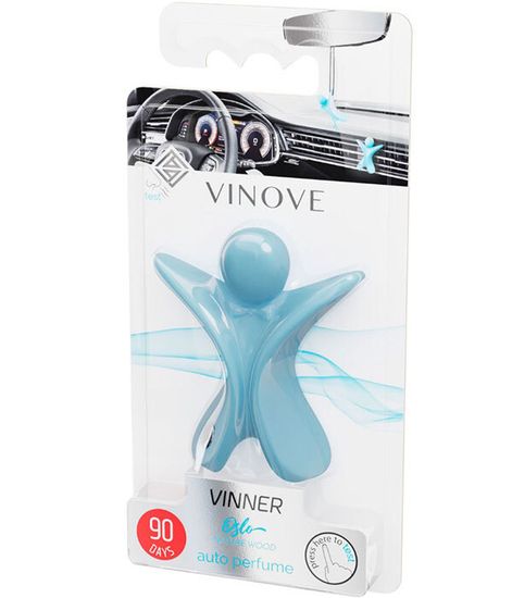 ОСЛО нежно-голубой, дизайнерский ароматизатор для автомобиля Oslo Vinner, Vinove