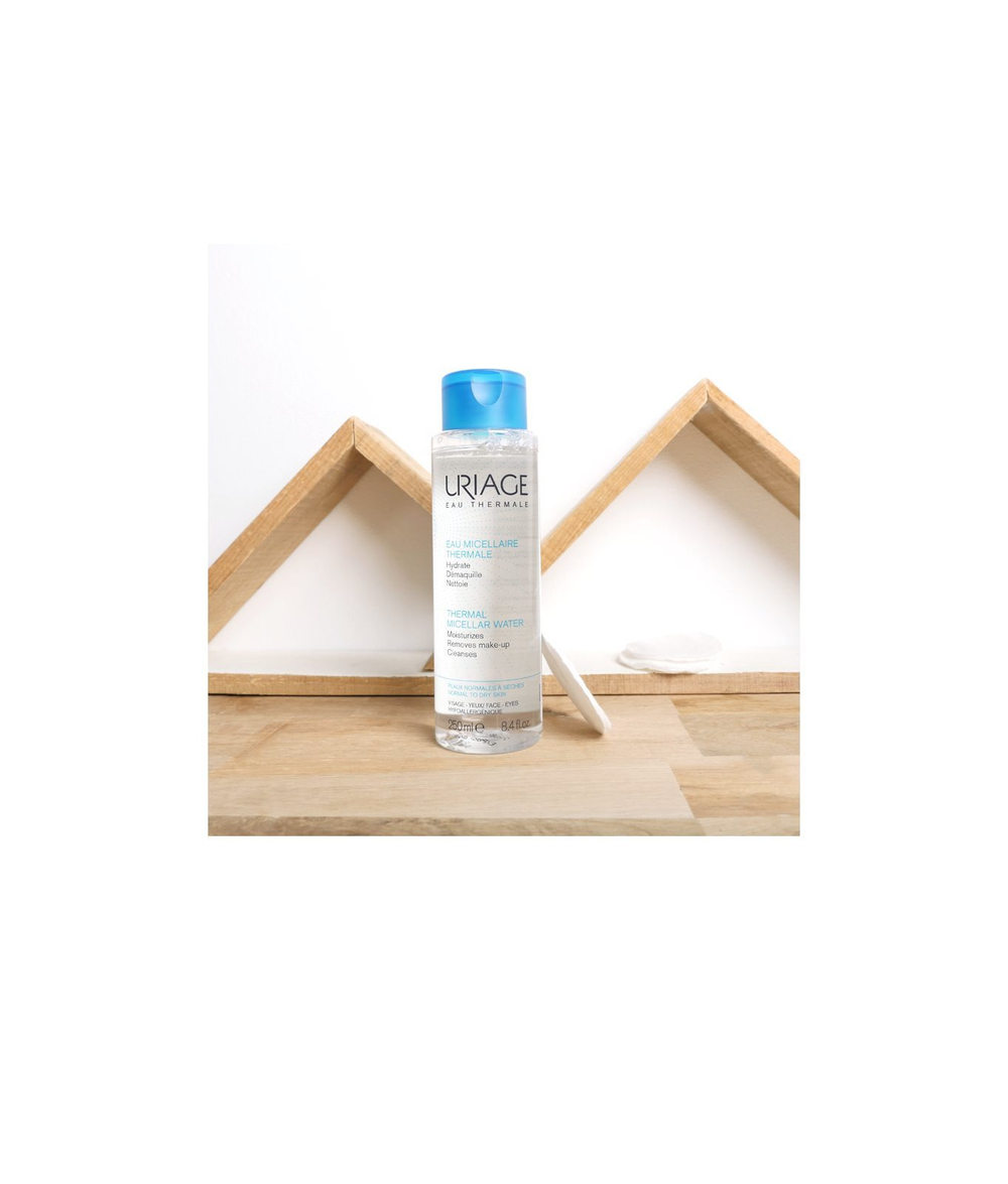 Uriage Hygiene Thermal Micellar Water - Normal to Dry Skin - очищающая мицеллярная жидкость для нормальной и сухой кожи /   250  ml  / GTIN 3661434009389