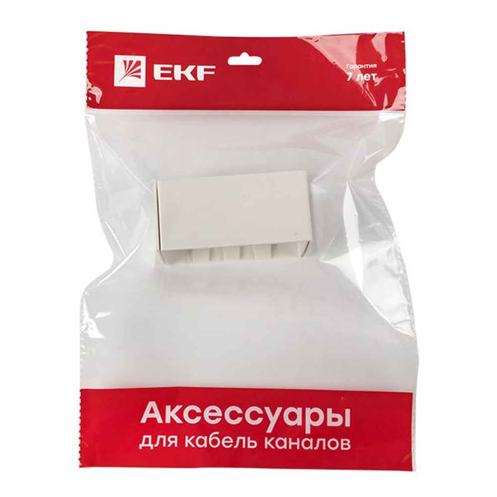 Соединитель (100x60) (2 шт) белый EKF-Plast