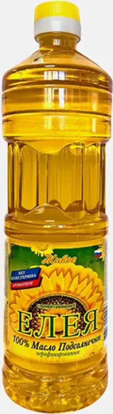 Масло подсолнечное Елея нерафинированное 870мл