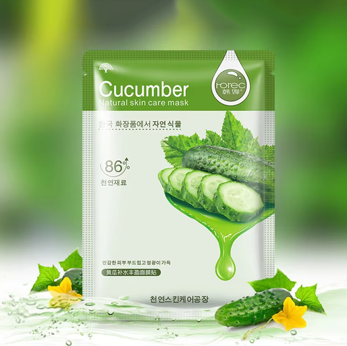 Hchana Маска-салфетка для лица с экстрактом огурца