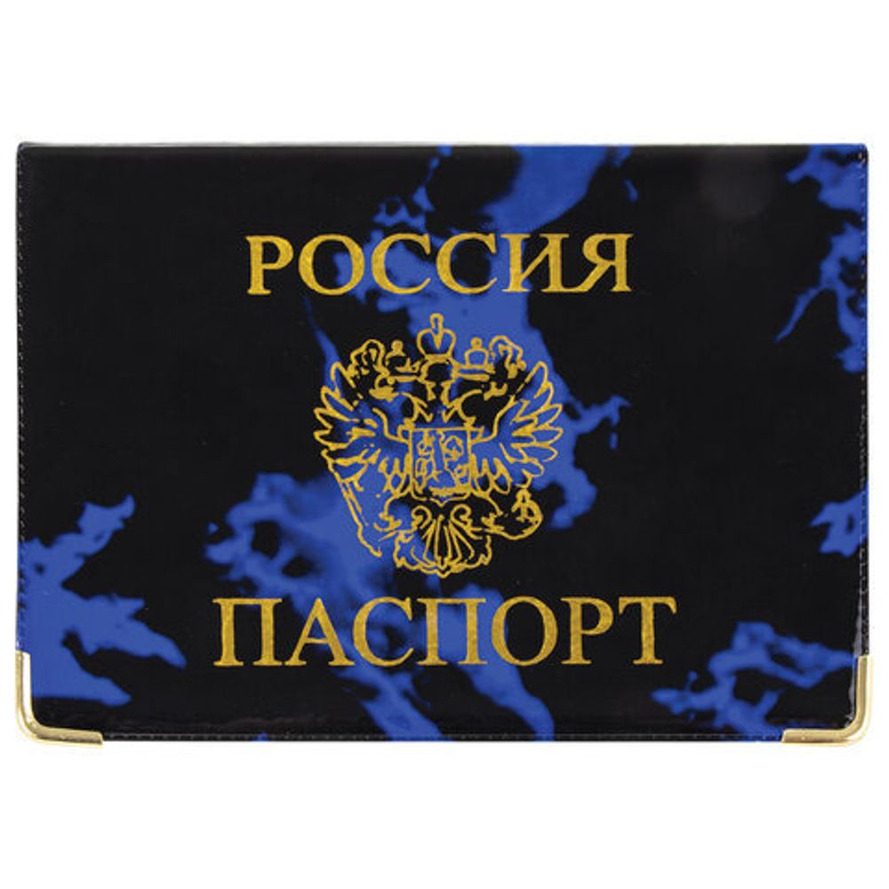 Обложка для паспорта, тиснение "Герб", ПВХ, ассорти, 1шт, STAFF, 237580