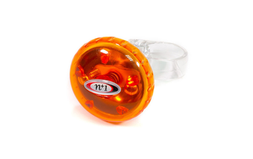 Звонок NUVO n+1 механический, d 36мм, латунь-пластик, прозрачный желтый