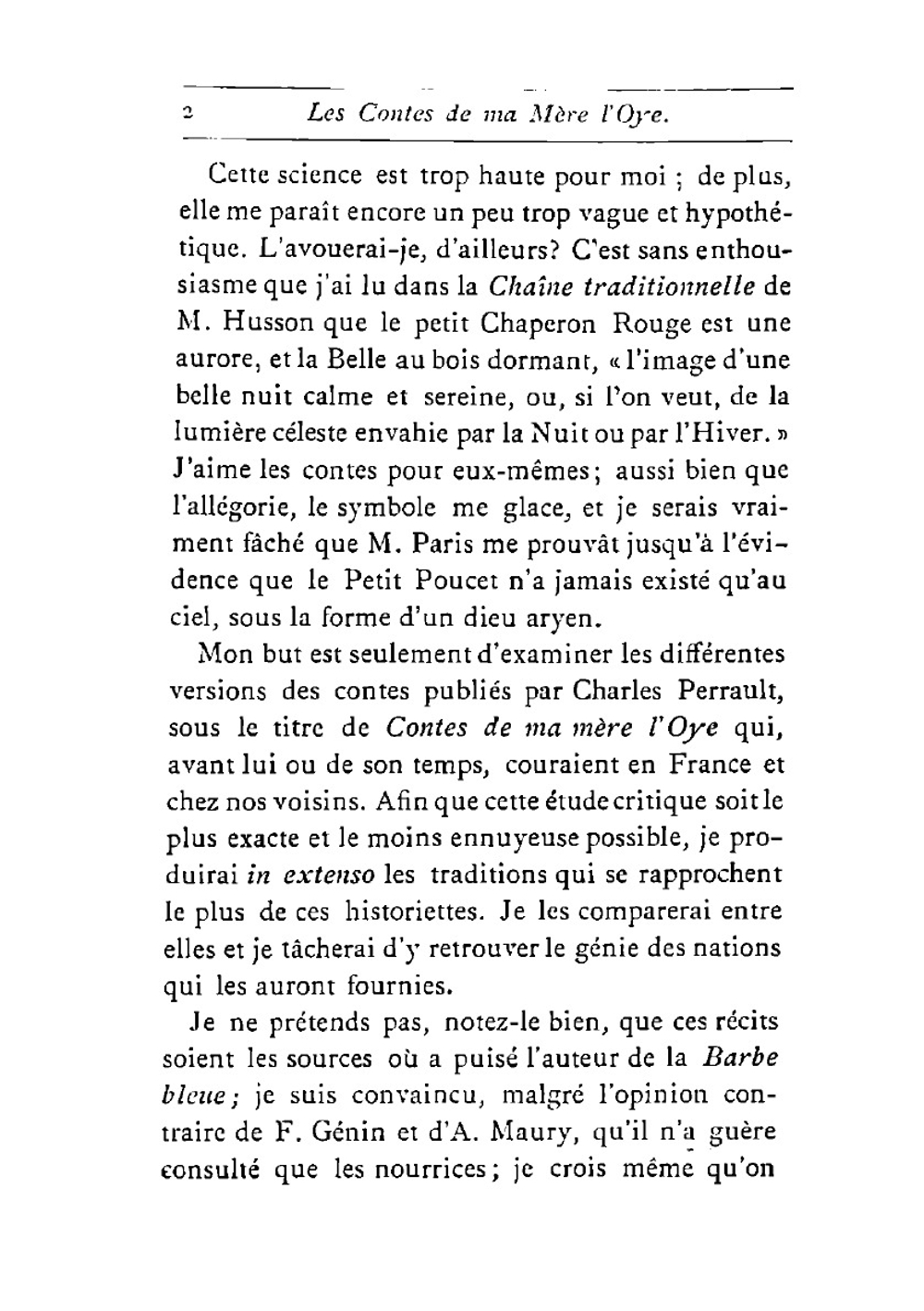 Les Contes De Ma Mère L'oye Avant Perrault (French Edition) | Deulin Charles