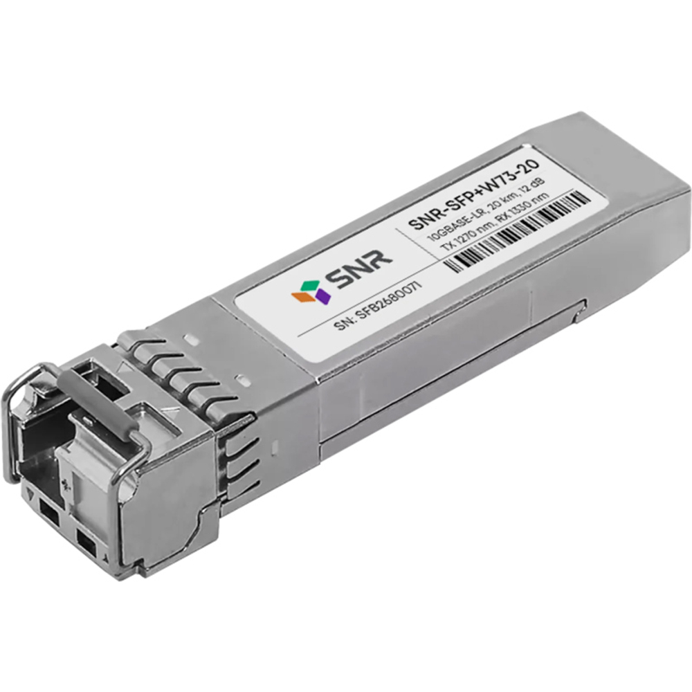 Оптический трансивер SNR SFP+ 10G WDM 20 км (Tx 1330 нм / Rx 1270 нм) (SNR-SFP+W73-20)