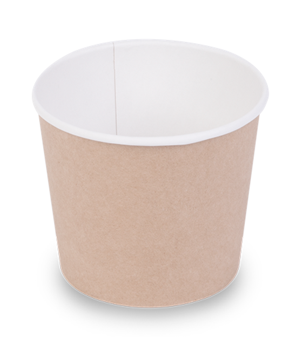 OSQ Упаковка Round Bowl крафт 400 БЕЗ КРЫШКИ (1/30/450)
