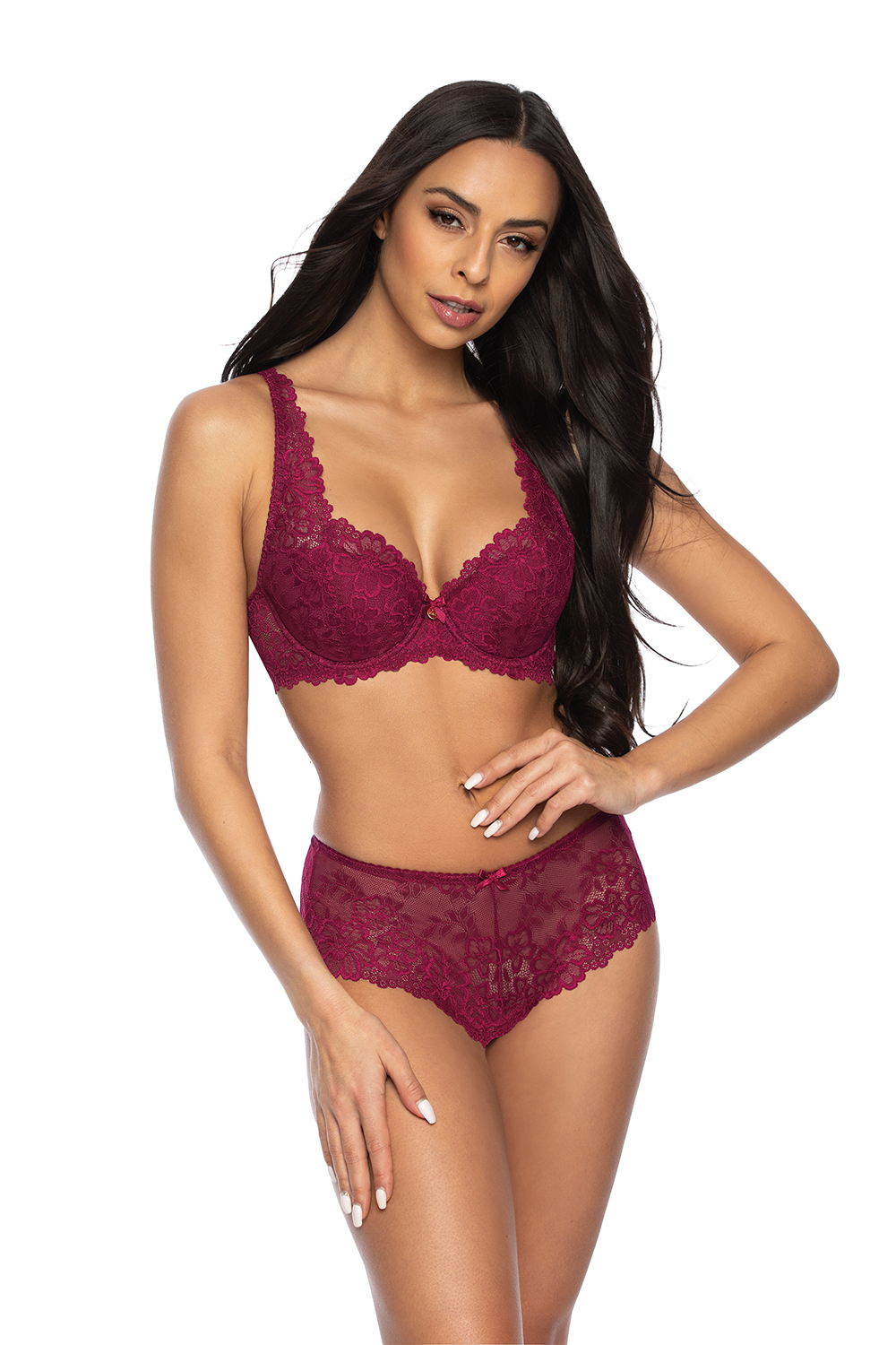 Трусы-бразилиана F-053-54-2 Carmela Burgund MAT