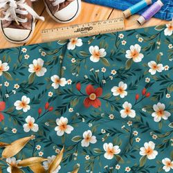 Ткань премиум шелк искусственный Армани весенний цветочный ветер