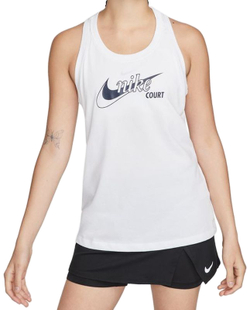 Женский топ теннисный Nike Court Dri-Fit Tank W - белый