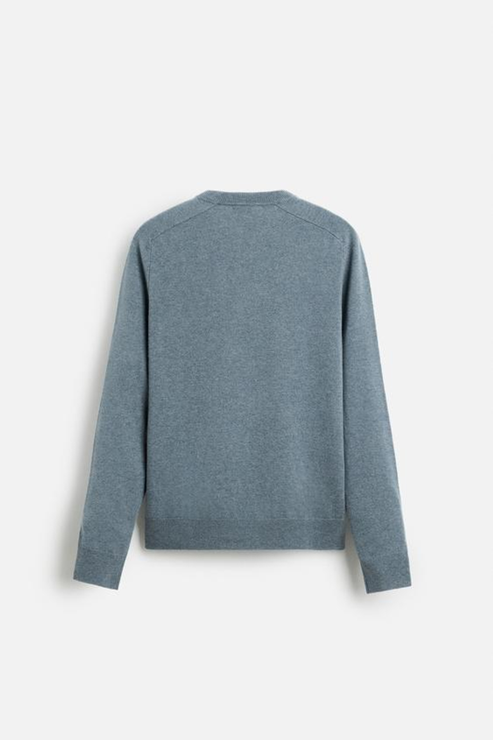 ZARA СВИТЕР ИЗ ЛЕГКОЙ ШЕРСТИ И КАШЕМИРА, НЕБЕСНО-ГОЛУБОЙ