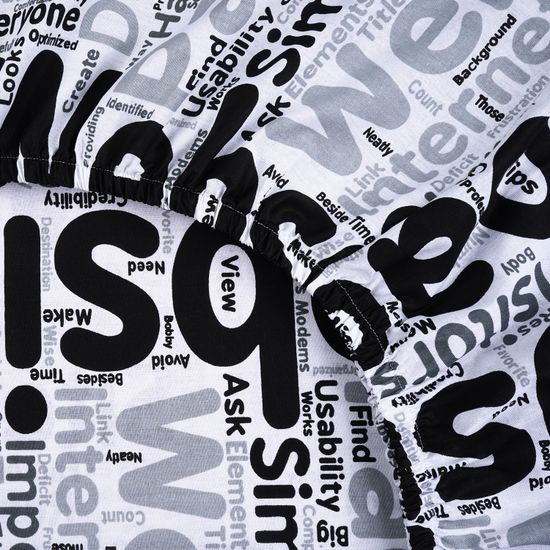 Простыня на резинке  Веста,  180x200х30 см. , бязь  DOMTEKC