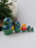 Матрёшка "С курочкой" традиция 5м 15см пузатая