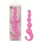 Упругая розовая цепочка L Amour Premium Silicone Beaded Probes - 17 см. (Цвет: розовый)