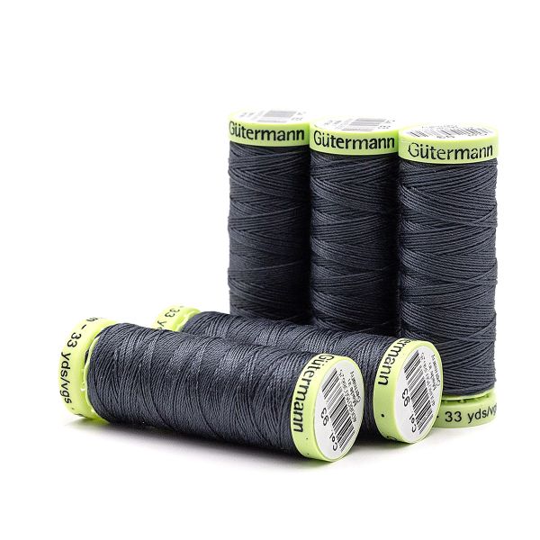 Нитки отделочные Gutermann Top Stitch 30 (30 метров), 5 кат. | 093 аспидно-серый