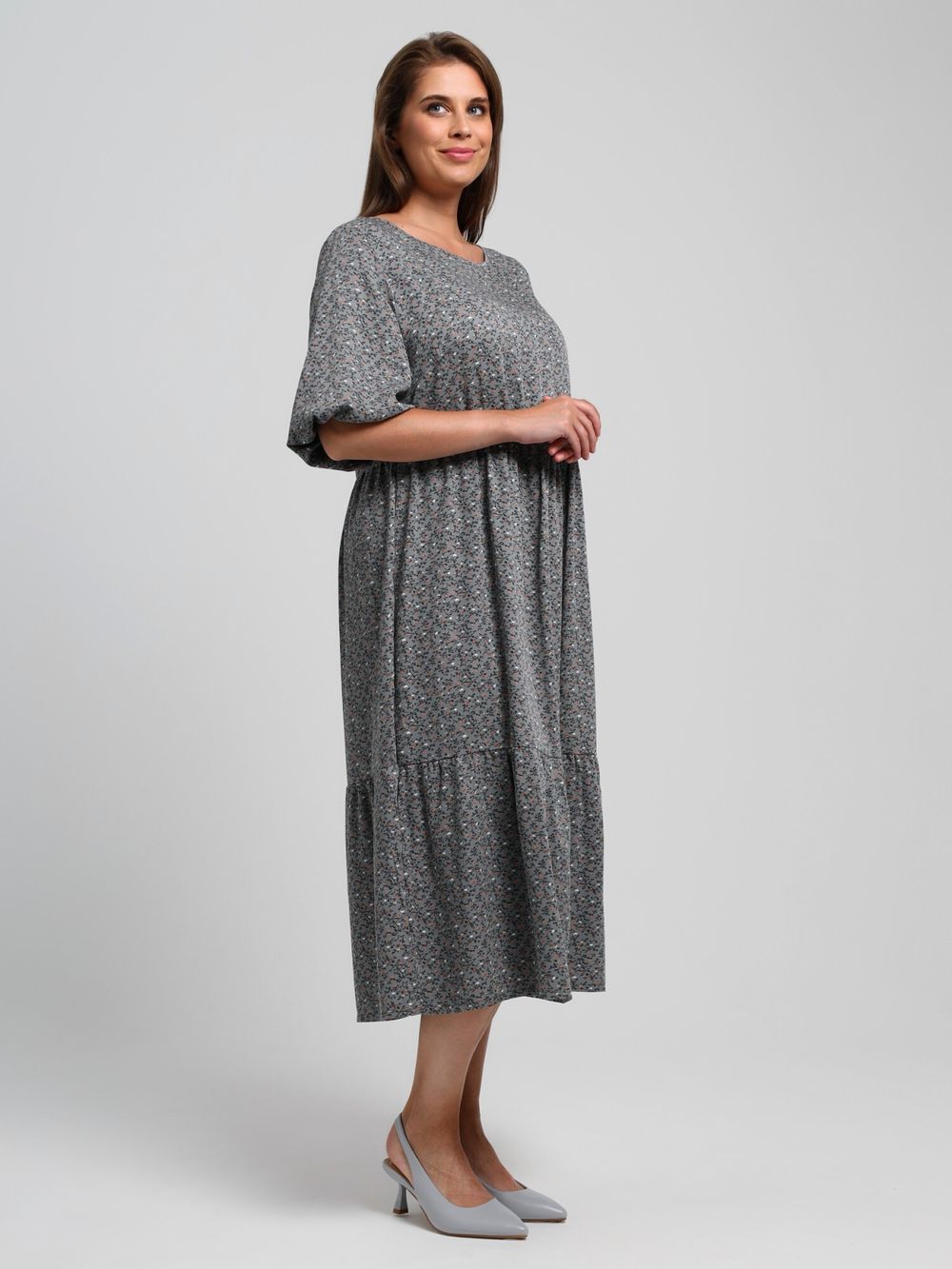 Платье Авантаж Виотекс СЕРЫЙ
