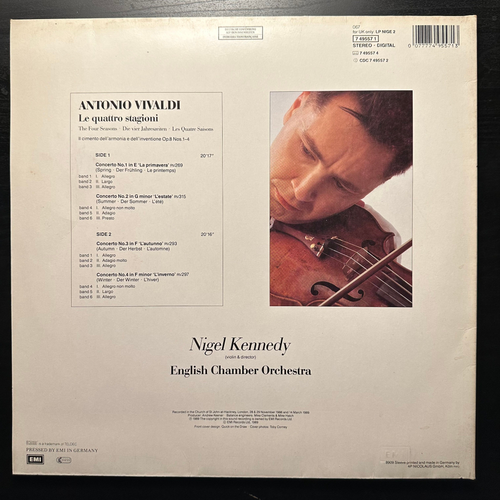 Вивальди - Времена года (Германия 1989г.)