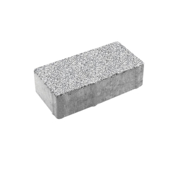 Тротуарная плитка ПРЯМОУГОЛЬНИК 200x100 мм - Стоунмикс Белый с черным