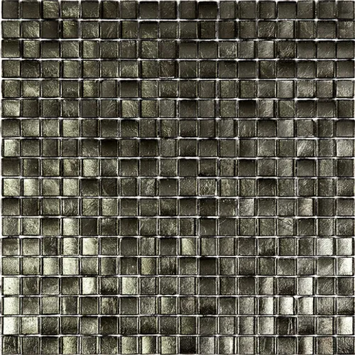 NB-GR721 Мозаика одноцветная чип 15 стекло Alma Mono Color серый серебряный квадрат глянцевый