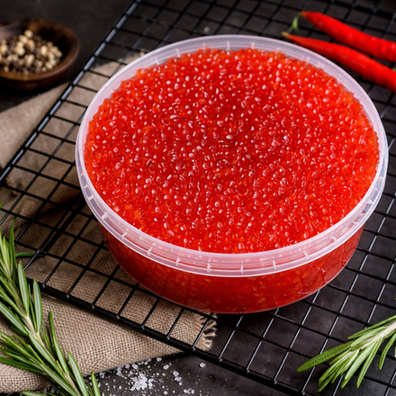 Икра кижуча премиум-качества, 250 гр, БЕЗ КОНСЕРВАНТОВ