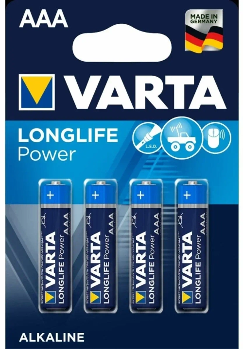 Батарейка AAA/LR03 Varta LongLife Power (Цена упаковку 4 штуки)