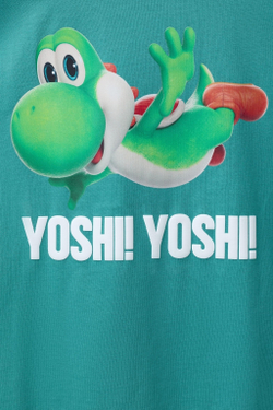 ZARА ФУТБОЛКА YOSHI SUPER MARIO BROS ™ © NINTENDO, ЗЕЛЕНОВАТО-СИНИЙ