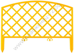 GRINDA Плетень, 24 х 320 см, желтый, 7 секций, декоративный забор (422207-Y)
