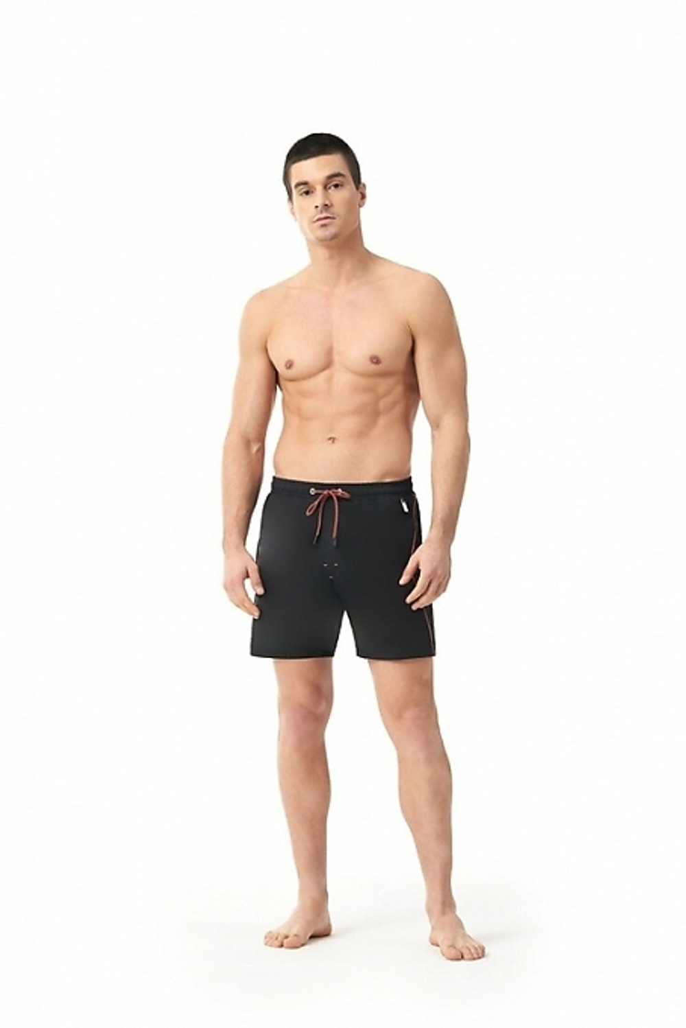 Мужские пляжные шорты черный