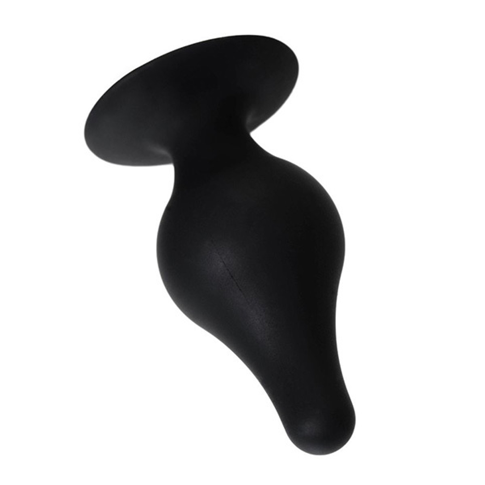 Черная анальная втулка 6,5см Erotist Toys Anal Plug Spade Size XS
