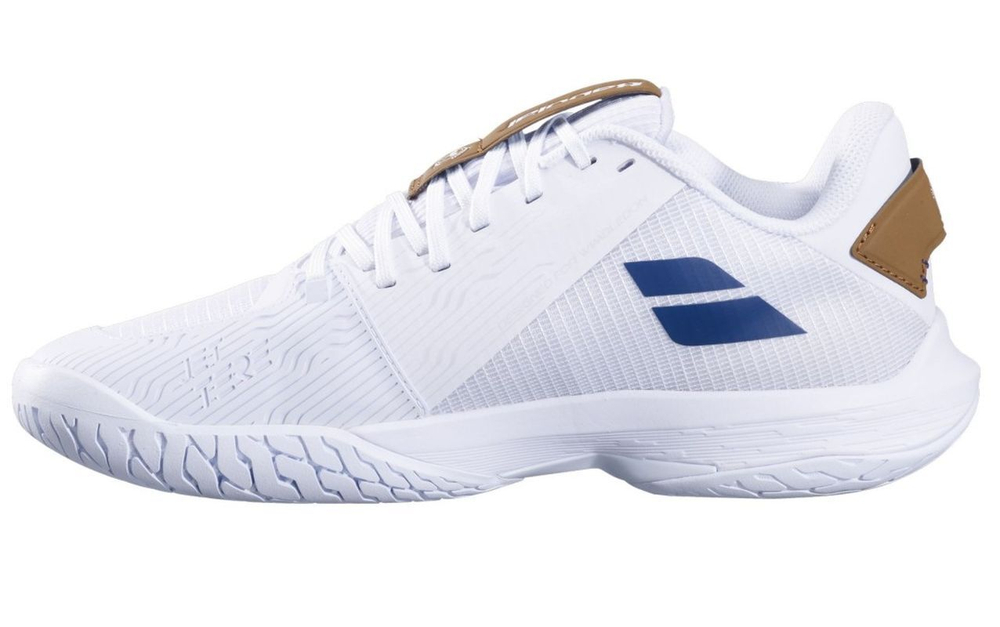 Мужские кроссовки теннисные Babolat Jet Tere 2 Wimbledon All Court - белый/синий темно-синий