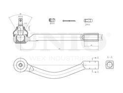 Наконечник рулевой правый UNIO SSP-10095