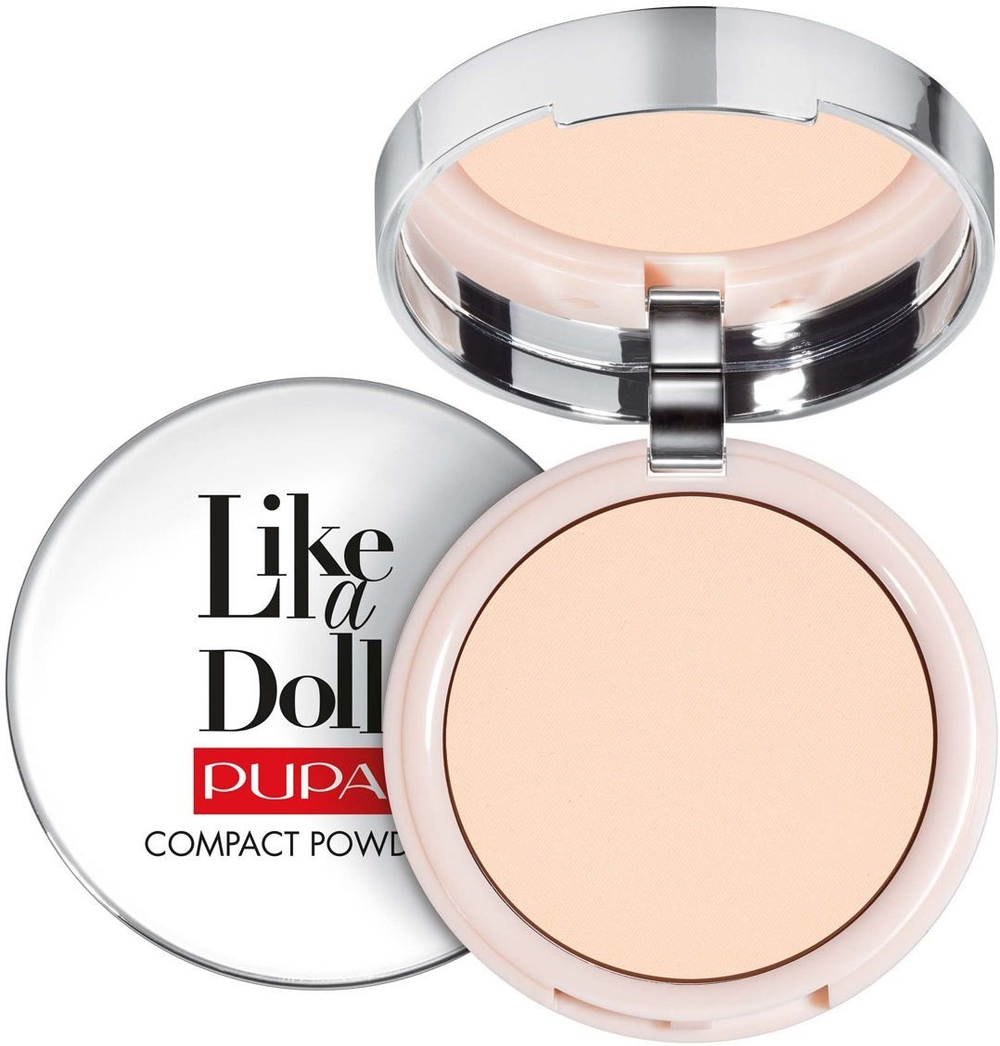 Pupa Пудра Like a Doll, компактная, тон №01, Фарфор, 10 гр