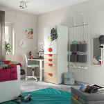 Шкаф - IKEA SMÅSTAD/PLATSA/SMASTAD/СМОСТАД/ПЛАТСА ИКЕА, 57х60х181 см, белый/бежевый